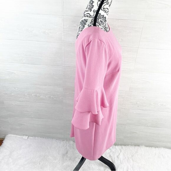 Trina Turk Leona Tiered Ruffle Sleeve Shift Dress - Picture 5 of 9